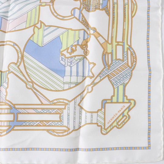 HERMES scarf Main: 100% silk multicolor Gavroche 45 TATERSALE EN ZIGZAG Women Used Authentic