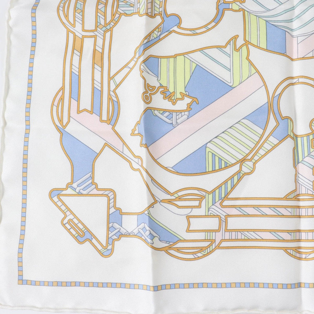 HERMES scarf Main: 100% silk multicolor Gavroche 45 TATERSALE EN ZIGZAG Women Used Authentic