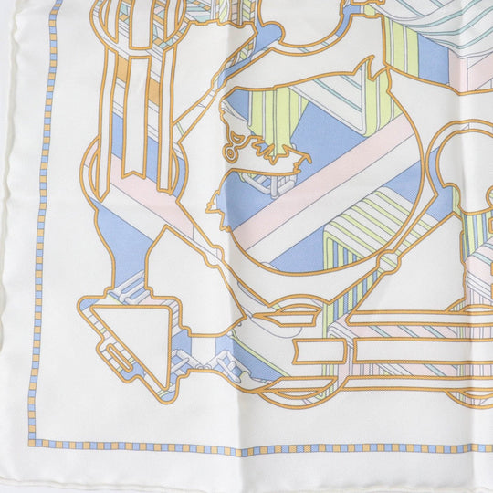 HERMES scarf Main: 100% silk multicolor Gavroche 45 TATERSALE EN ZIGZAG Women Used Authentic