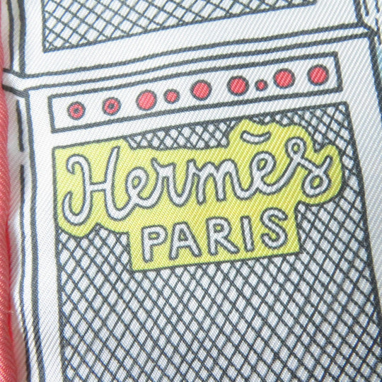 HERMES Stall Main: 100% silk multicolor Maxi Twilly LE PREMIER CHANT WOW Women Used Authentic