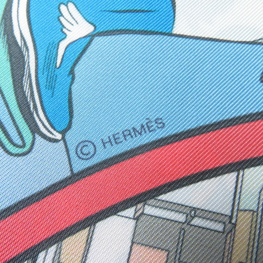 HERMES Stall Main: 100% silk multicolor Maxi Twilly LE PREMIER CHANT WOW Women Used Authentic