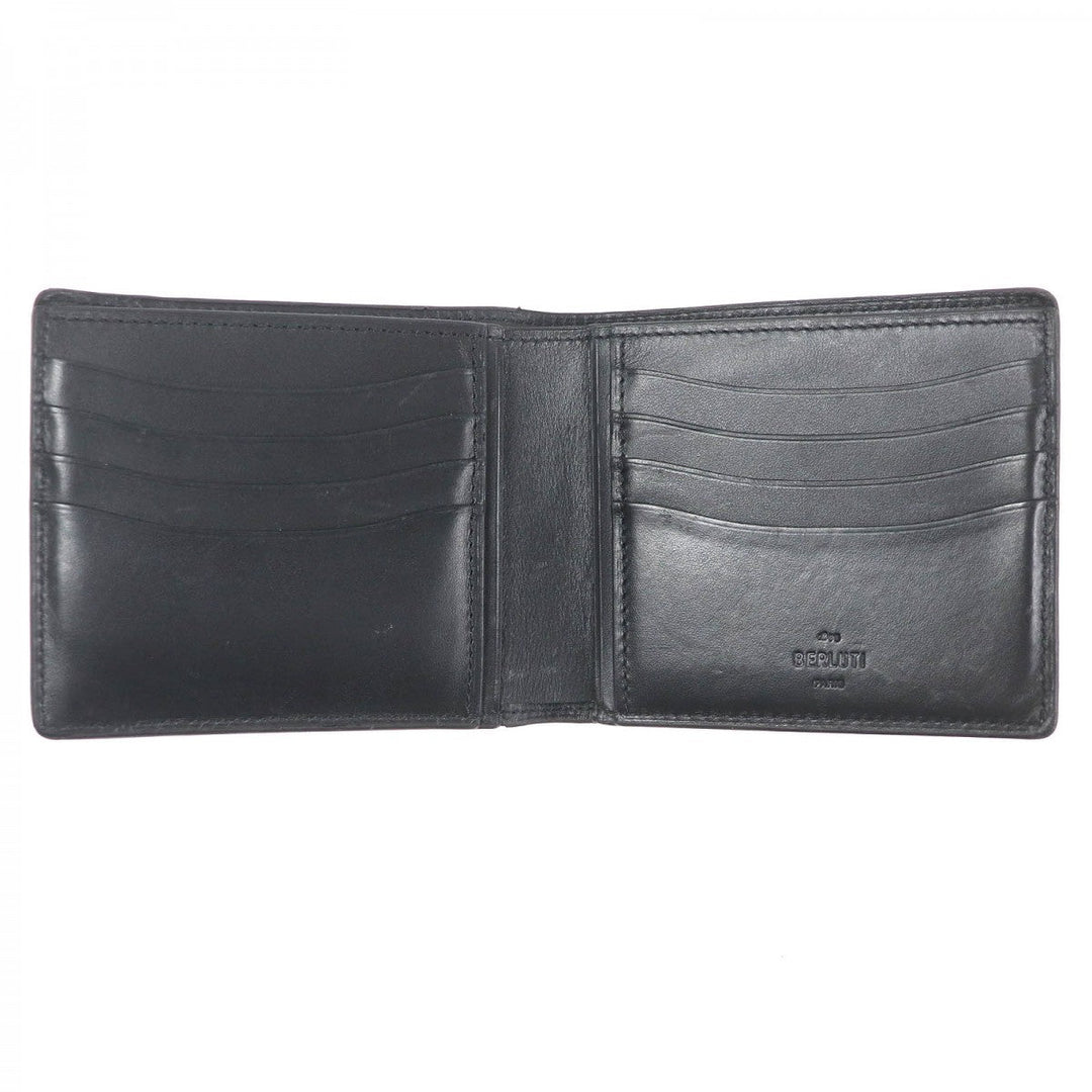 Berluti Bifold Wallet Main: Leather Brown mens Used Authentic