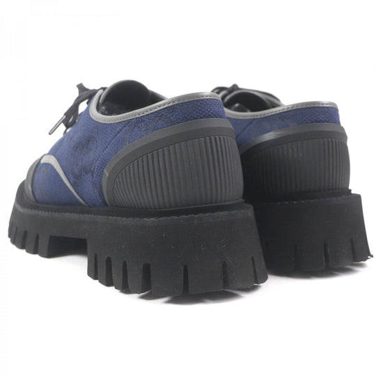 GUCCI Leather shoes 699552 Main: Canvas, Main: Leather, Main: Rubber Navy mens 7 Used Authentic