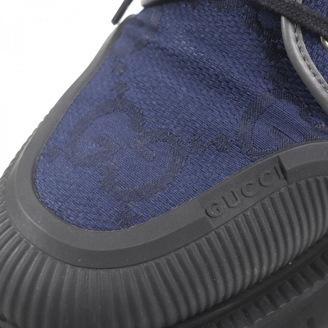 GUCCI Leather shoes 699552 Main: Canvas, Main: Leather, Main: Rubber Navy mens 7 Used Authentic