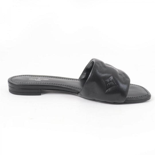 LOUIS VUITTON Sandals Main: Leather black Revival Line Women 36 Used Authentic