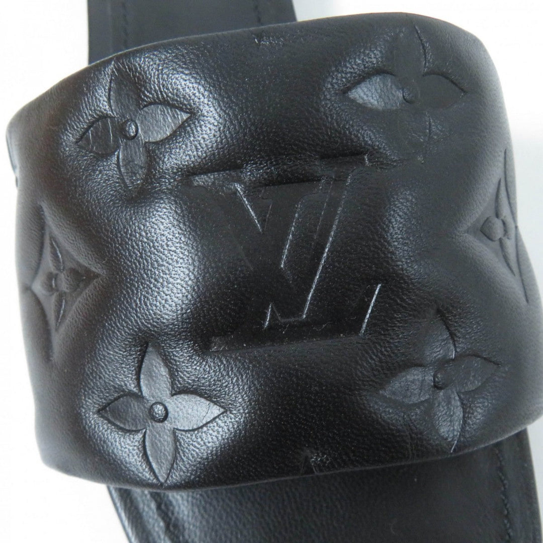 LOUIS VUITTON Sandals Main: Leather black Revival Line Women 36 Used Authentic