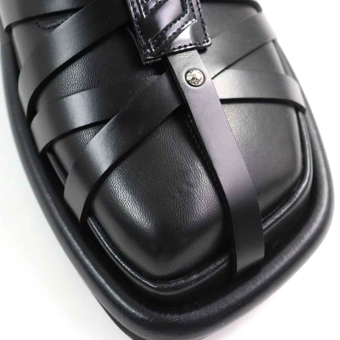 LOUIS VUITTON Ankle boots 1A9C0F Main: Leather black Square Pillow Line Women 37 Used Authentic