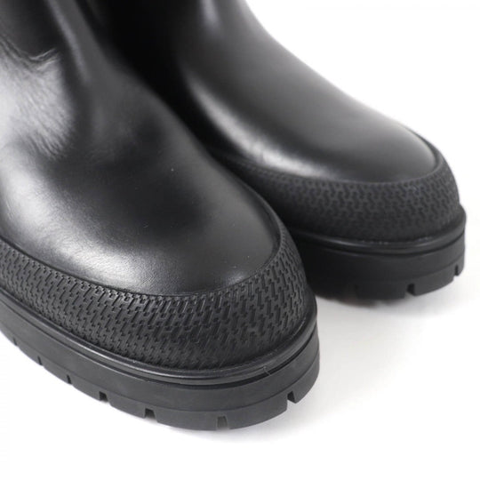 HERMES Knee-high boots 222048Z Main: Leather black Fuji Women 38.5 Used Authentic