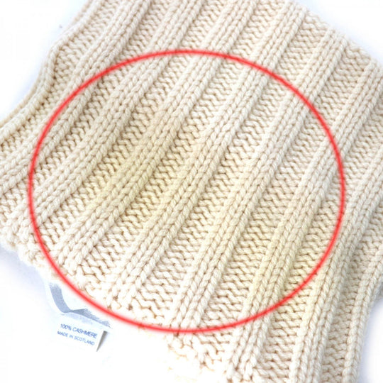CHANEL Knit cap Main: 100% cashmere Ivory SPORTS Women Used Authentic