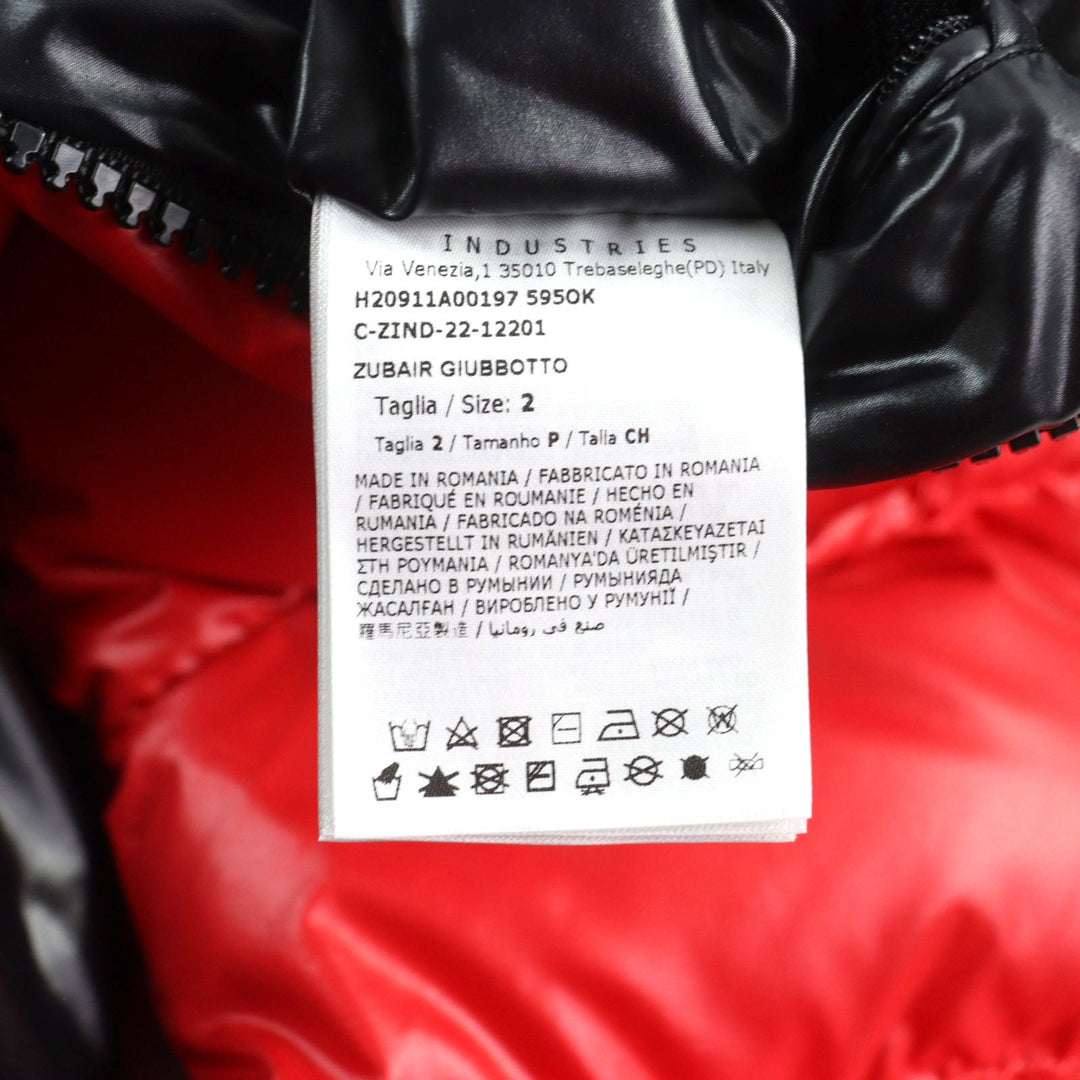 MONCLER Down jacket H20911A00197 5950K Outer: 100% polyester, Lining: 100% nylon, Part: 100% nylon, Part: 80% nylon, Part: 20% polyurethane Red black ZUBAIR GIUBBOTTO mens 2 Used Authentic