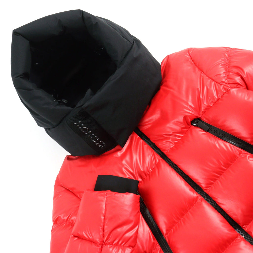 MONCLER Down jacket H20911A00197 5950K Outer: 100% polyester, Lining: 100% nylon, Part: 100% nylon, Part: 80% nylon, Part: 20% polyurethane Red black ZUBAIR GIUBBOTTO mens 2 Used Authentic
