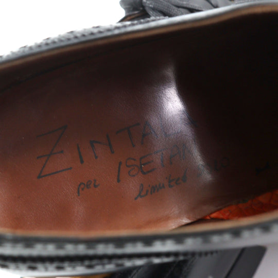 ZINTALA Leather shoes Main: Leather black mens 9 Used Authentic