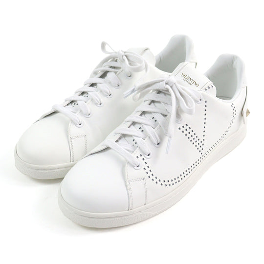 Valentino Garavani sneakers Main: Leather white BACKNET mens 42 Used Authentic