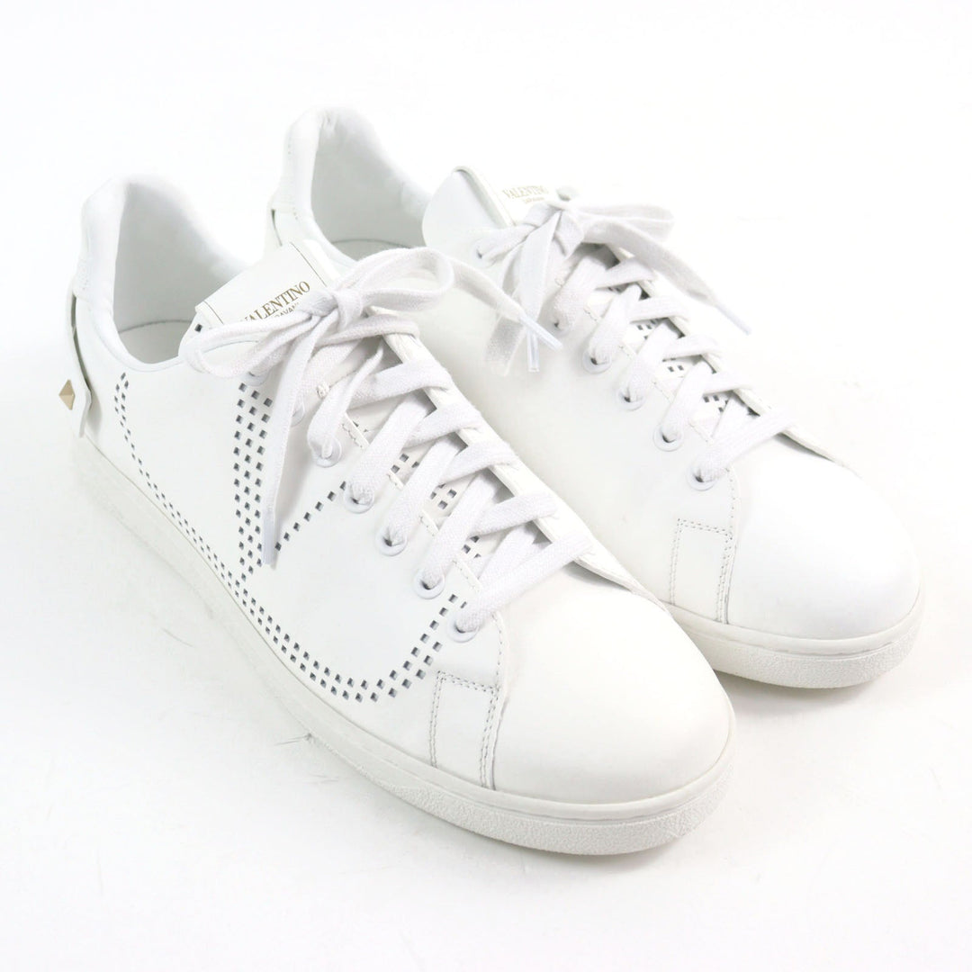 Valentino Garavani sneakers Main: Leather white BACKNET mens 42 Used Authentic