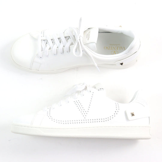 Valentino Garavani sneakers Main: Leather white BACKNET mens 42 Used Authentic