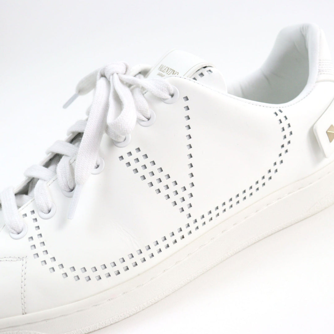 Valentino Garavani sneakers Main: Leather white BACKNET mens 42 Used Authentic