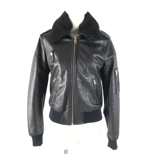 DIESEL Jacket Outer: Cowhide, Lining: 100% acetate, Part: 100% acetate black Women S Used Authentic