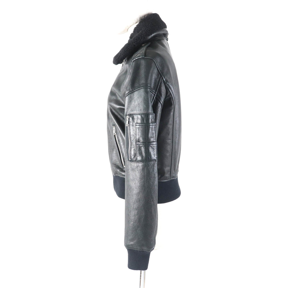 DIESEL Jacket Outer: Cowhide, Lining: 100% acetate, Part: 100% acetate black Women S Used Authentic