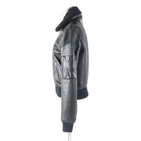 DIESEL Jacket Outer: Cowhide, Lining: 100% acetate, Part: 100% acetate black Women S Used Authentic
