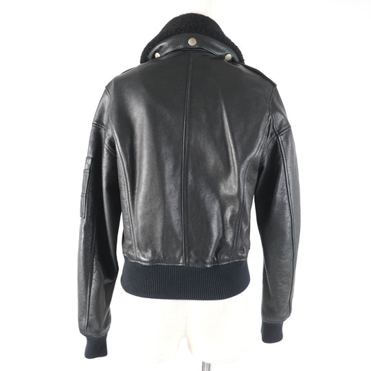 DIESEL Jacket Outer: Cowhide, Lining: 100% acetate, Part: 100% acetate black Women S Used Authentic