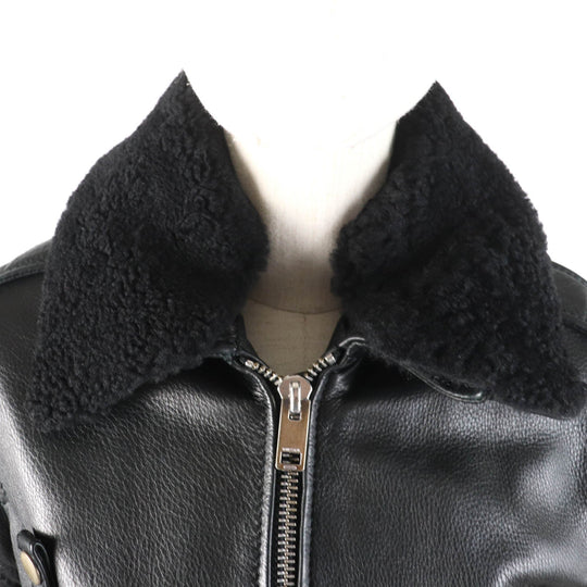 DIESEL Jacket Outer: Cowhide, Lining: 100% acetate, Part: 100% acetate black Women S Used Authentic