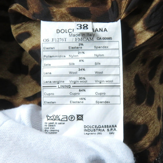 DOLCE&GABBANA setup Outer: 2% elastane, Outer: 21% nylon, Outer: 8% silk, Outer: 34% wool, Outer: 35% virgin wool gray Women 38 Used Authentic
