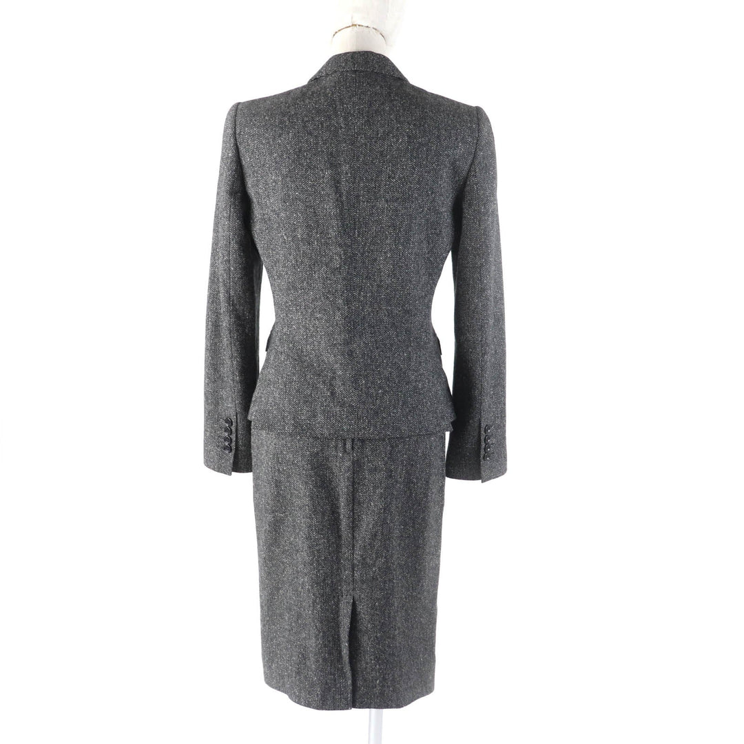 DOLCE&GABBANA setup Outer: 2% elastane, Outer: 21% nylon, Outer: 8% silk, Outer: 34% wool, Outer: 35% virgin wool gray Women 38 Used Authentic