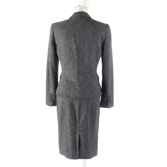 DOLCE&GABBANA setup Outer: 2% elastane, Outer: 21% nylon, Outer: 8% silk, Outer: 34% wool, Outer: 35% virgin wool gray Women 38 Used Authentic