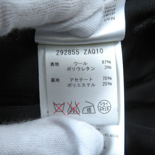 GUCCI Pants 292855 Outer: 97% wool, Outer: 3% polyurethane, Lining: 75% acetate, Lining: 25% polyester black Women 38 Used Authentic