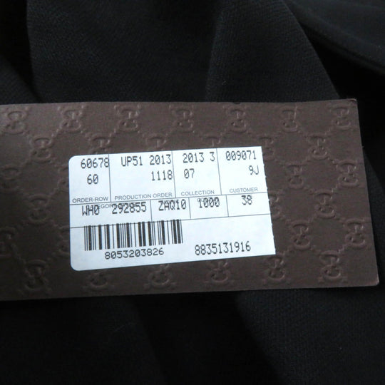 GUCCI Pants 292855 Outer: 97% wool, Outer: 3% polyurethane, Lining: 75% acetate, Lining: 25% polyester black Women 38 Used Authentic