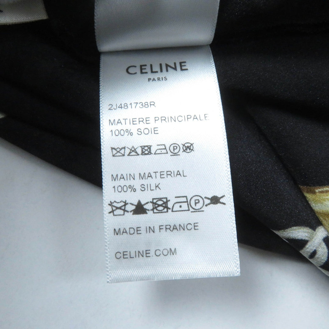 CELINE skirt 2J481738R Main: 100% silk Multi Women 34 Used Authentic