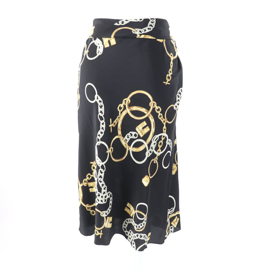 CELINE skirt 2J481738R Main: 100% silk Multi Women 34 Used Authentic