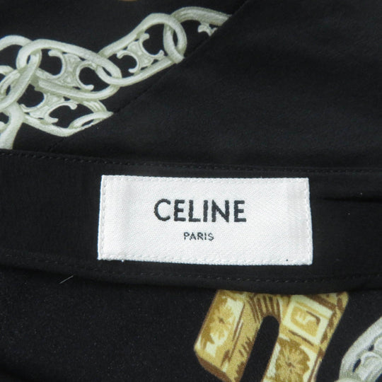 CELINE skirt 2J481738R Main: 100% silk Multi Women 34 Used Authentic