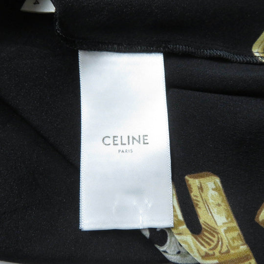 CELINE skirt 2J481738R Main: 100% silk Multi Women 34 Used Authentic