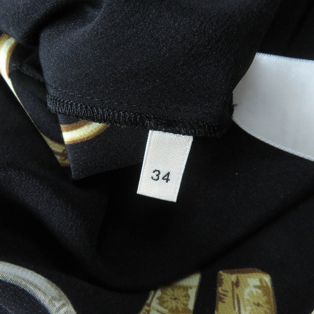 CELINE skirt 2J481738R Main: 100% silk Multi Women 34 Used Authentic