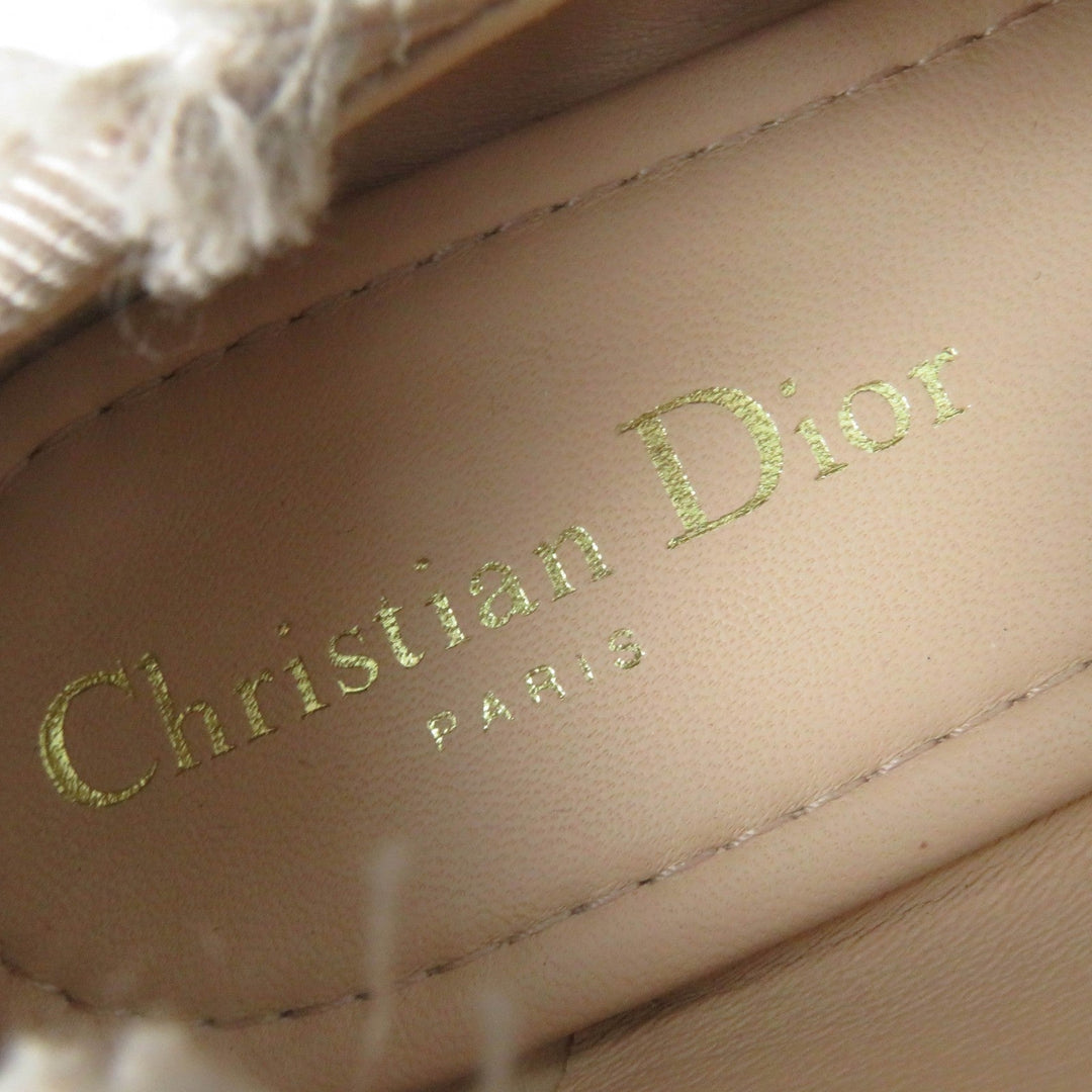 Christian Dior Ballet shoes Fringe Grosgrain beige Dior Songe Women 39 Used Authentic