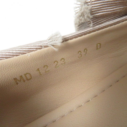 Christian Dior Ballet shoes Fringe Grosgrain beige Dior Songe Women 39 Used Authentic