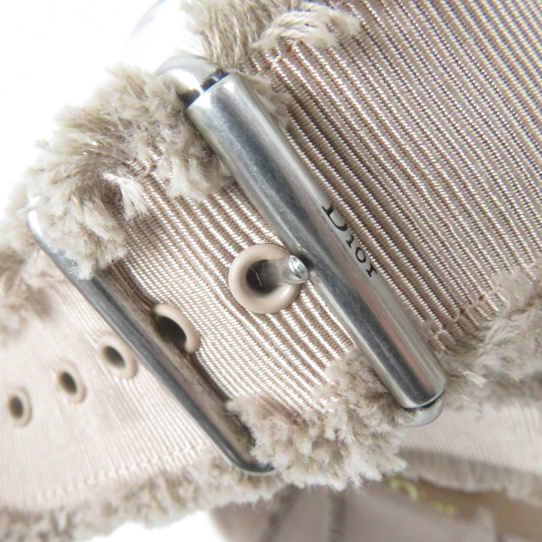 Christian Dior Ballet shoes Fringe Grosgrain beige Dior Songe Women 39 Used Authentic