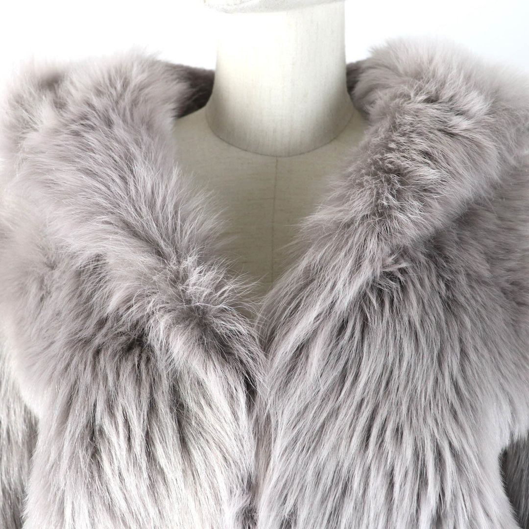 LOEWE Jacket S540Y19L27 Main: Lambskin, Lining: 53% Rayon, Lining: 47% Cupra gray CHAQUETA CON Women 32 Used Authentic