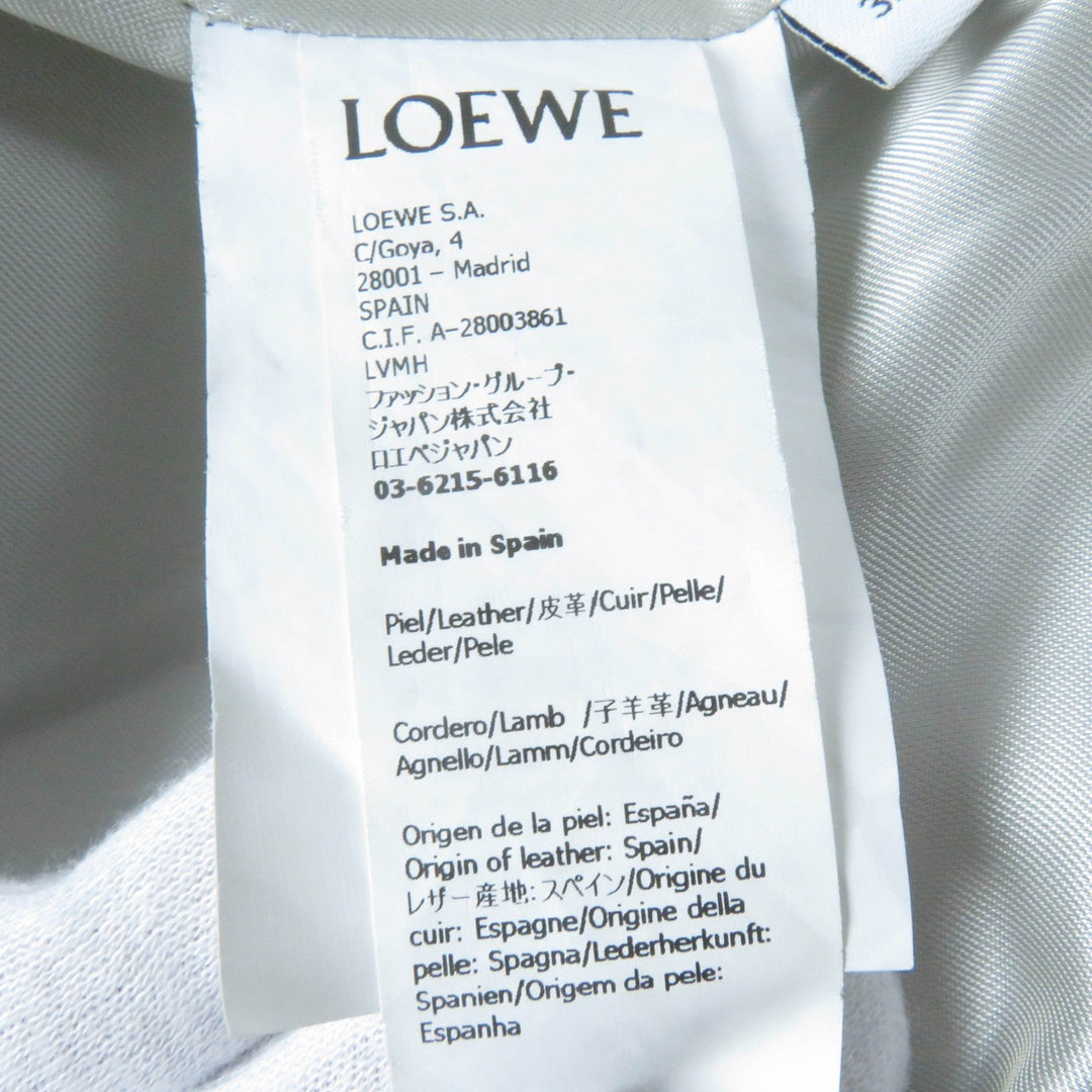 LOEWE Jacket S540Y19L27 Main: Lambskin, Lining: 53% Rayon, Lining: 47% Cupra gray CHAQUETA CON Women 32 Used Authentic