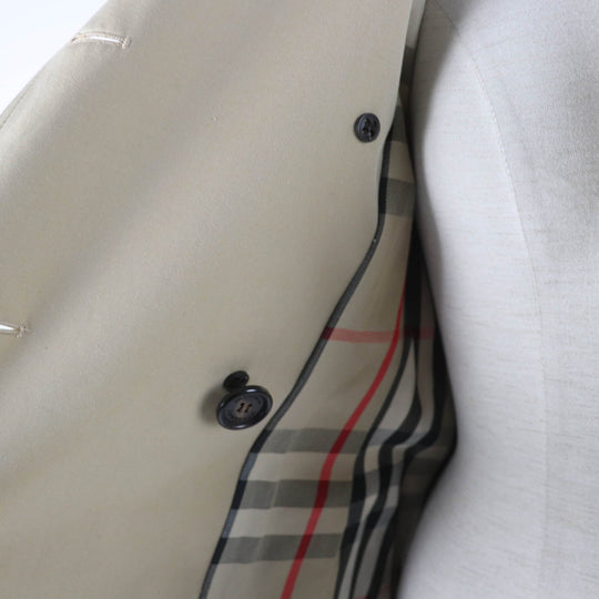 BURBERRY trench coat 39000550 Main: 100% cotton, Lining: 100% cotton, Sleeve lining: 100% viscose (rayon) beige Kensington Women 34 Used Authentic