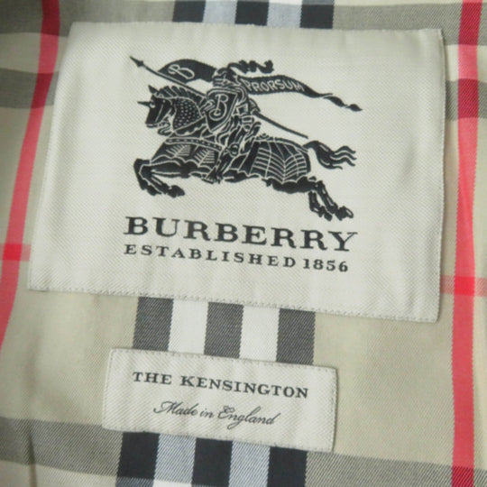 BURBERRY trench coat 39000550 Main: 100% cotton, Lining: 100% cotton, Sleeve lining: 100% viscose (rayon) beige Kensington Women 34 Used Authentic