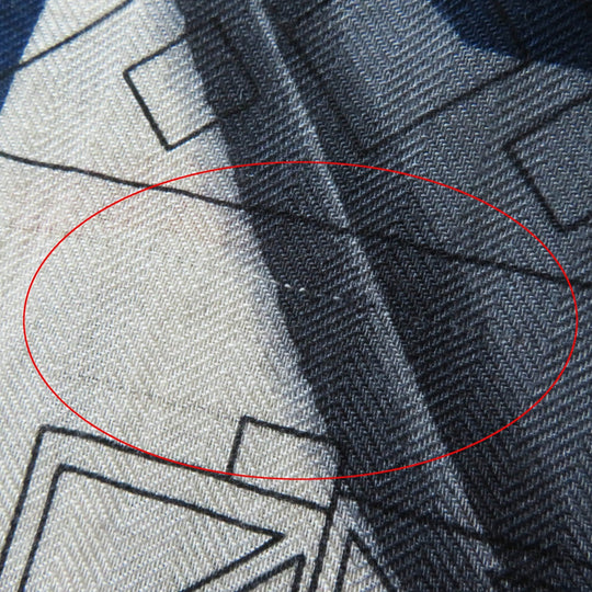 HERMES Stall Main: 70% cashmere, Main: 30% silk Etoupe/Orange/Indigo Rectangle Ampremour Fleur mens Used Authentic