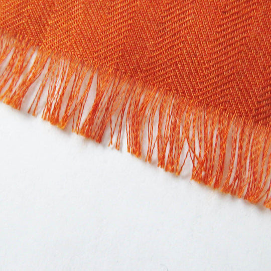 HERMES Stall Main: 70% cashmere, Main: 30% silk Etoupe/Orange/Indigo Rectangle Ampremour Fleur mens Used Authentic