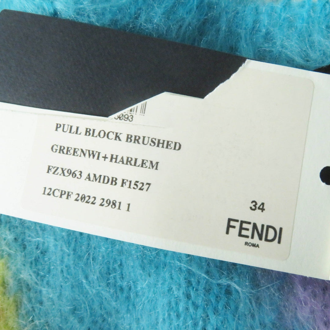 FENDI knit FZX963 Main: 58% mohair, Main: 37% nylon, Main: 5% wool Multi Women 34 Used Authentic