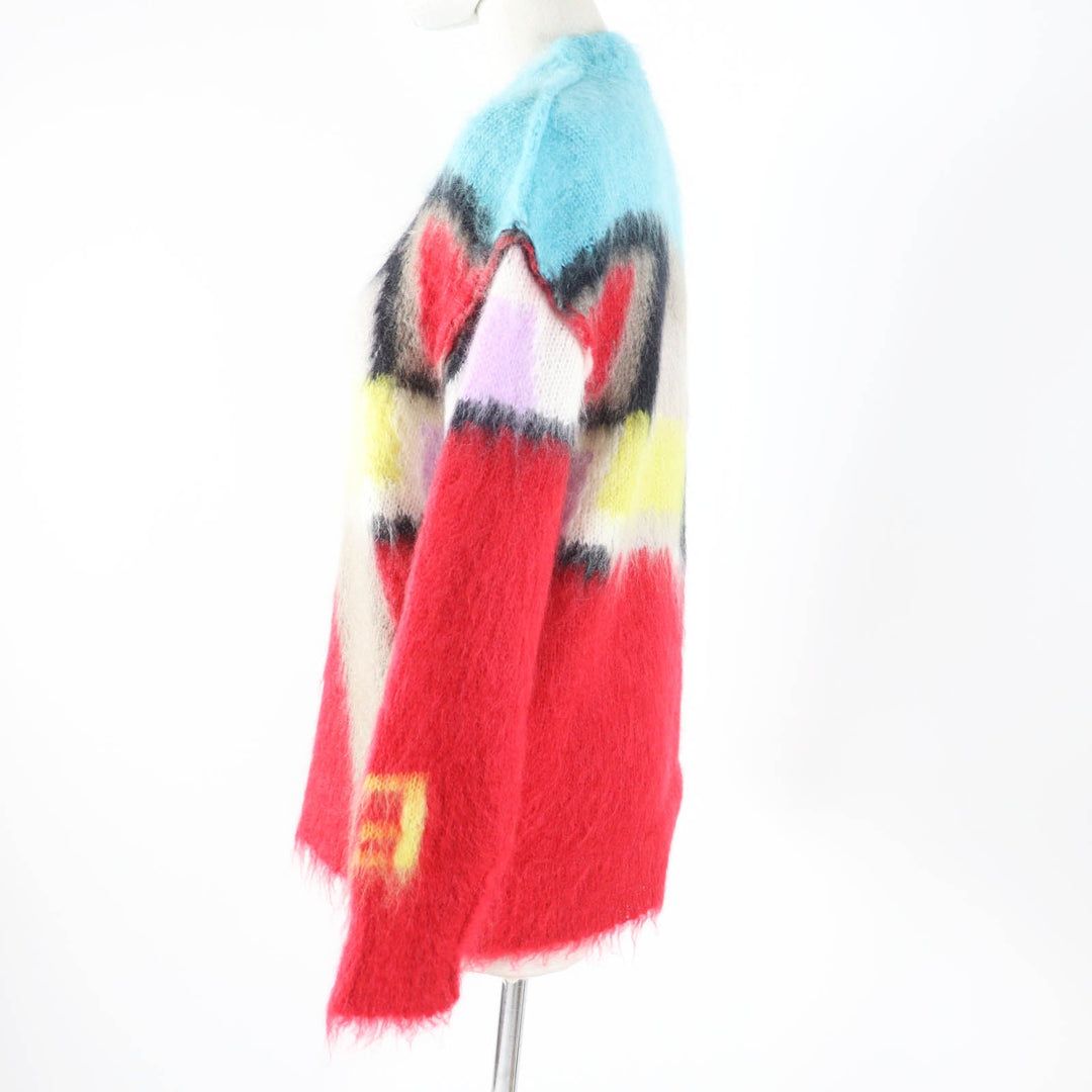 FENDI knit FZX963 Main: 58% mohair, Main: 37% nylon, Main: 5% wool Multi Women 34 Used Authentic
