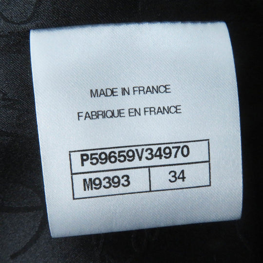 CHANEL coat P59659 Main: 80% wool, Main: 20% cashmere, Lining: 100% silk Gray black Women 34 Used Authentic