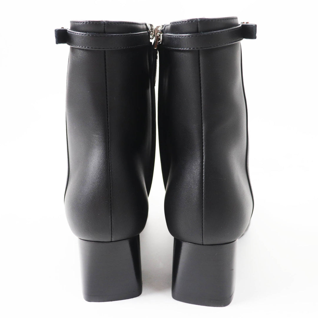 HERMES short boots Main: Leather black Oh Mage Women 36 Used Authentic