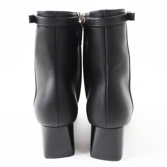 HERMES short boots Main: Leather black Oh Mage Women 36 Used Authentic