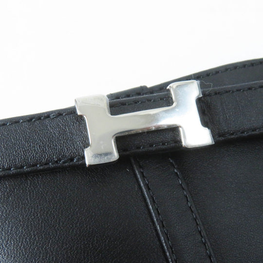 HERMES short boots Main: Leather black Oh Mage Women 36 Used Authentic